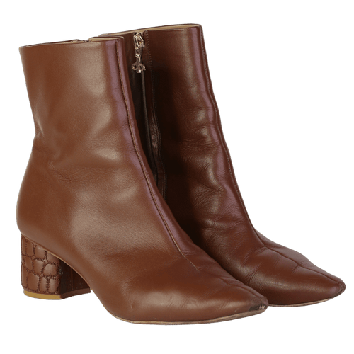 Atana Croc Heel Boot 55 Saddle Brown UK 8 EU 41
