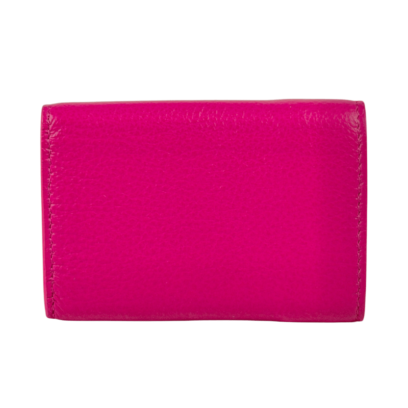 BALENCIAGA Papier Wallet Purse Mini Rose Magenta Pink