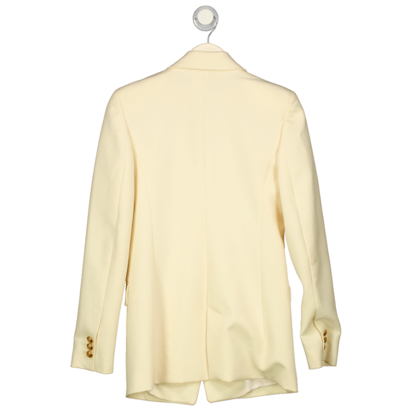 ZARA Cream Double Breasted Blazer Jacket UK XS