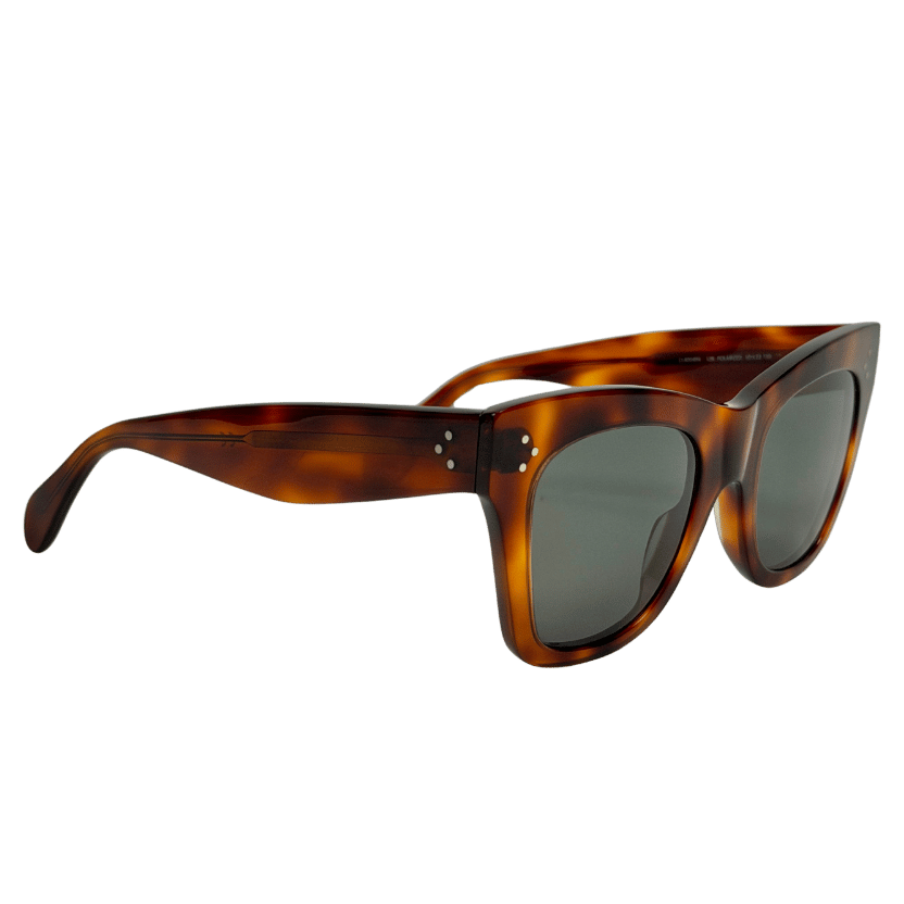 CELINE Brown Tortoise Cl4004in Women's Cat's Eye Sunglasses