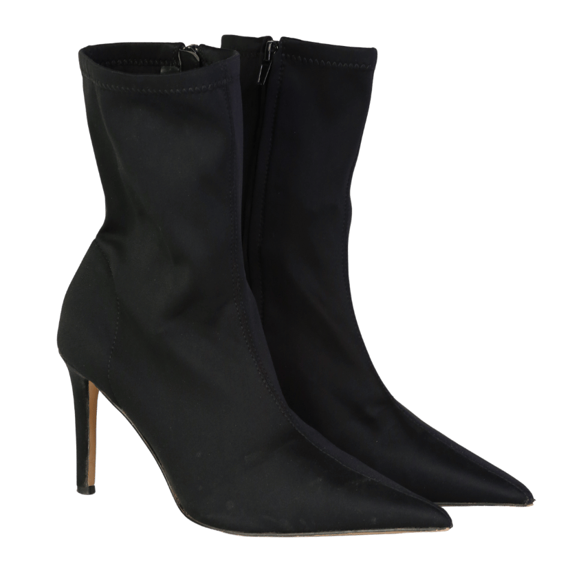 NA-KD Black Ankle Sock Boots UK 6 EU 39 👠