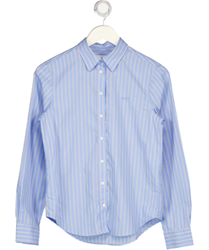 GANT Blue Regular Fit Classic Stripe Poplin Shirt UK 6
