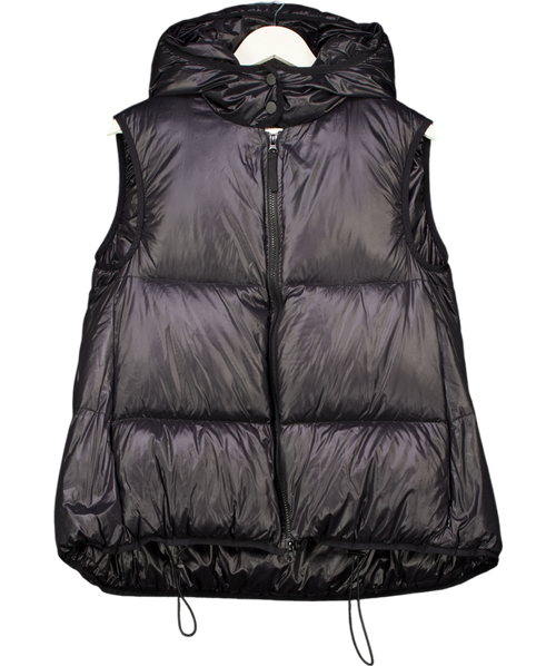 JOSEPH Black Nylon Bubble Vest Gilet Fr38 UK 10