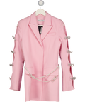 MACH & MACH Pink Mach & Mach  Bow And Pearl Blazer Dress UK 8
