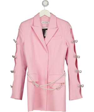 MACH & MACH Pink Mach & Mach  Bow And Pearl Blazer Dress UK 8