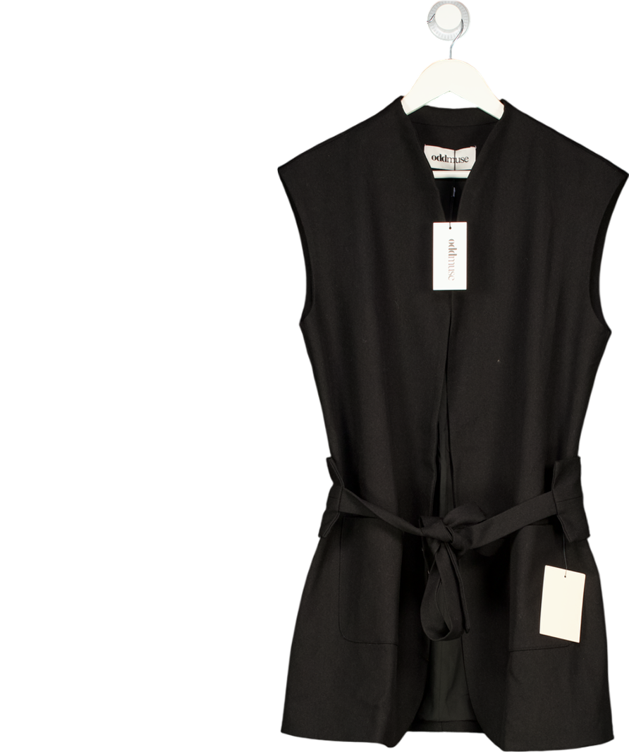 ODDMUSE Black The Ultimate Muse Sleeveless Dress With Additional Belts UK S