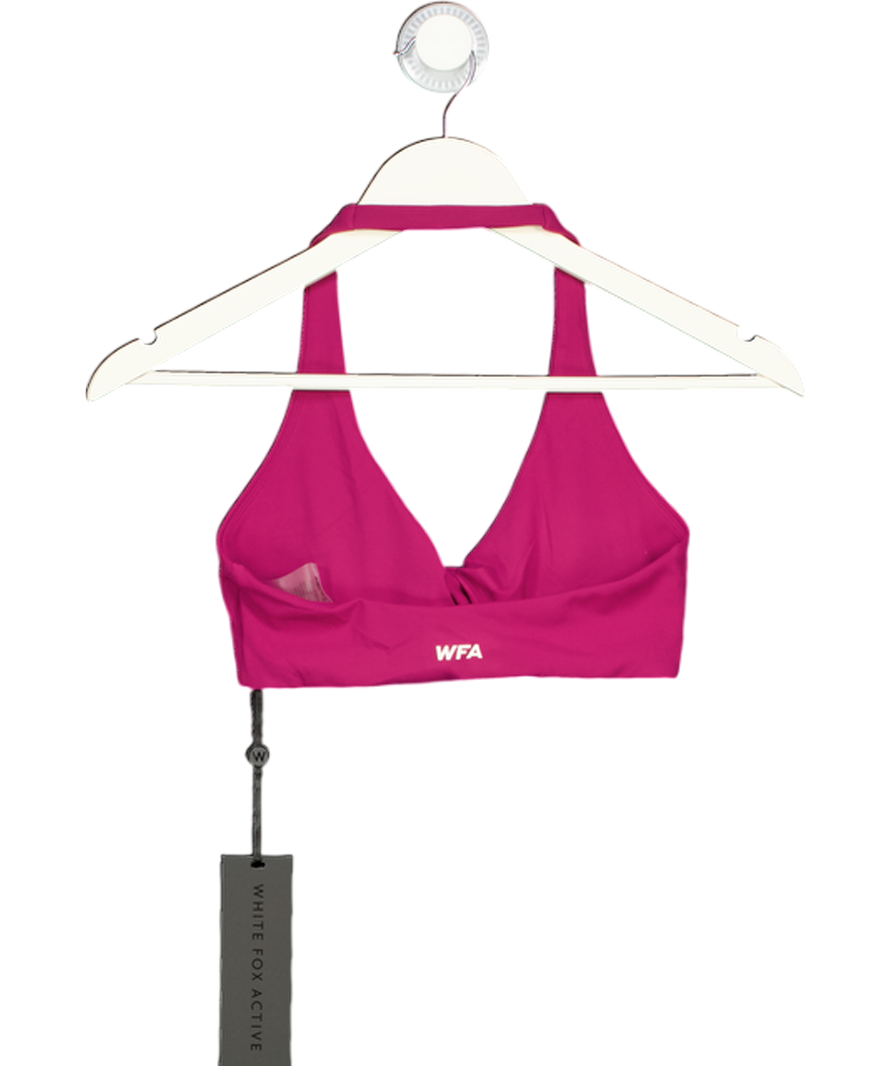 White Fox Red Velocity Sports Bra Berry UK S