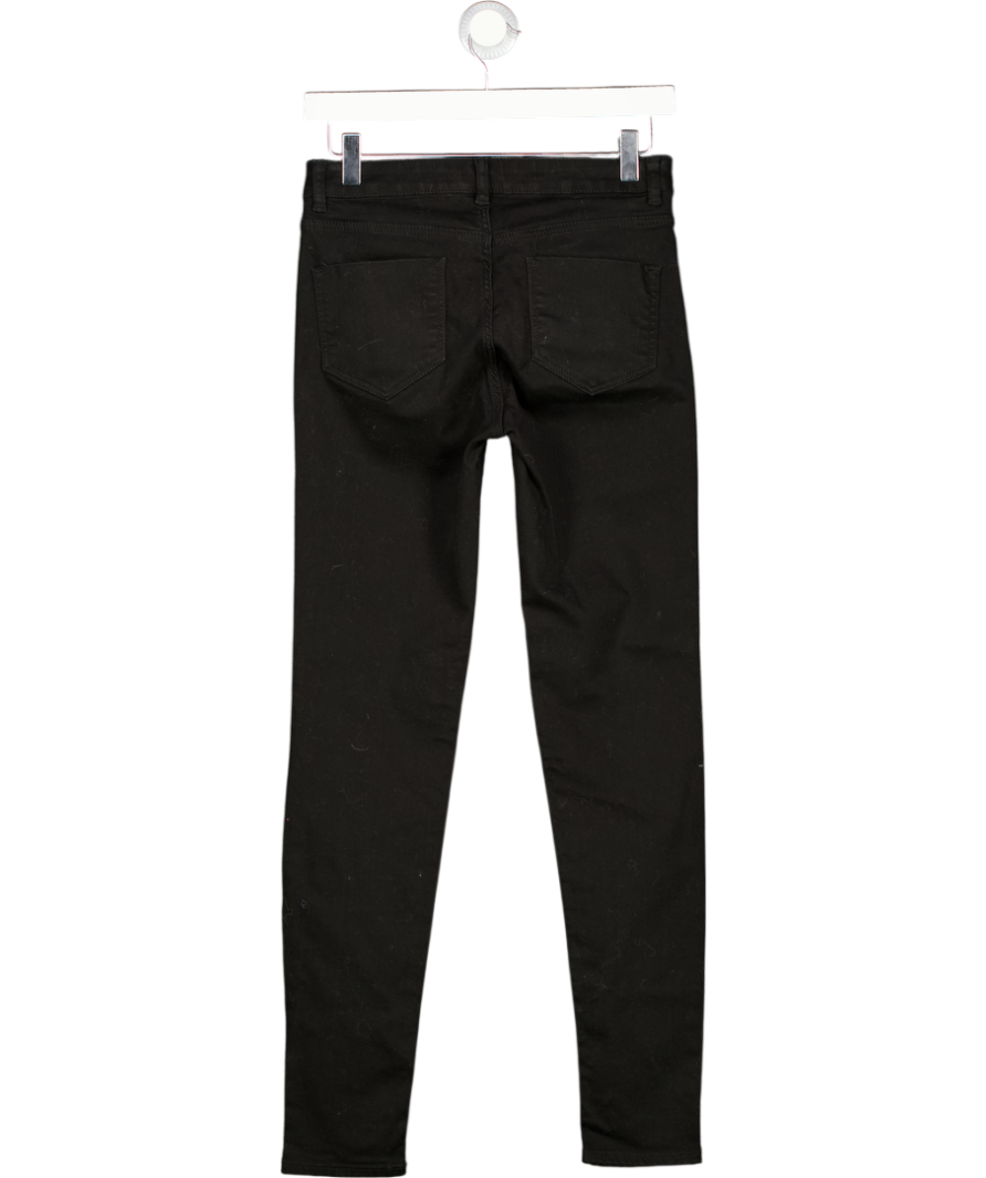 THE WHITE COMPANY Black Symons Skinny Mid-rise Jeans L30 W24