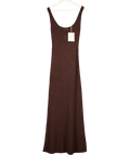 FAITHFUL THE BRAND Florence Knit Maxi Dress  - Carob Brown UK M