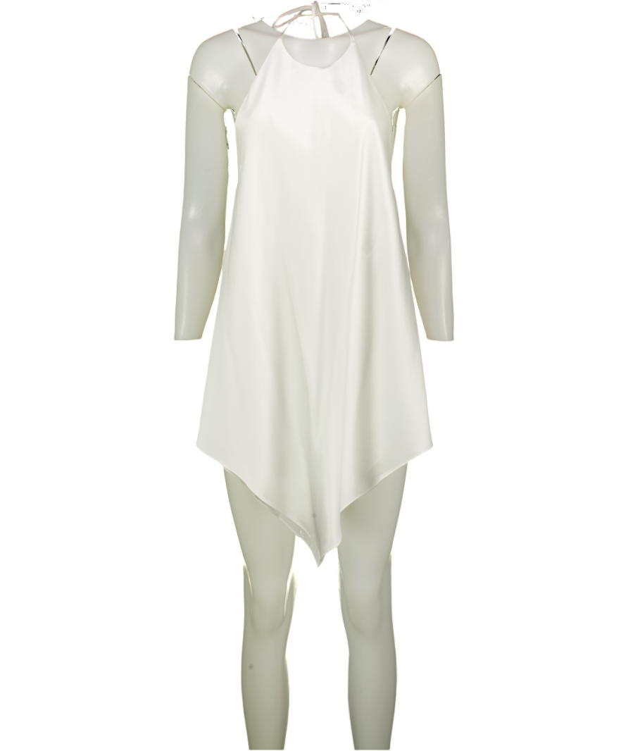 RAT & BOA White Backless Satin Velius Top UK XS