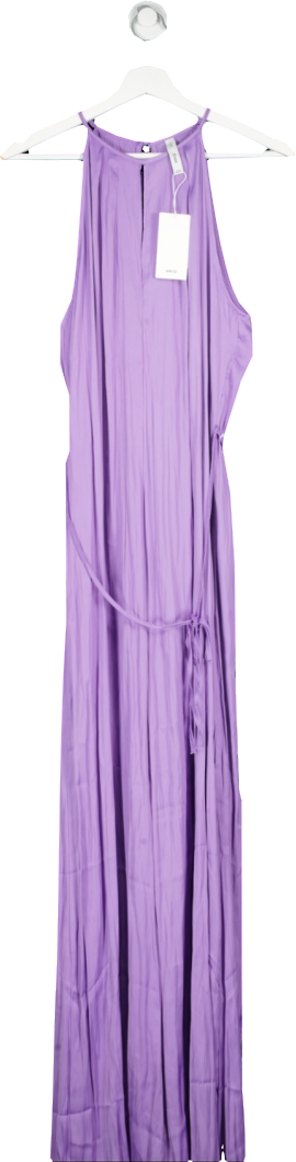 MANGO Purple Blue Denim  Long Sleeve Jumpsuit BNWT UK XS