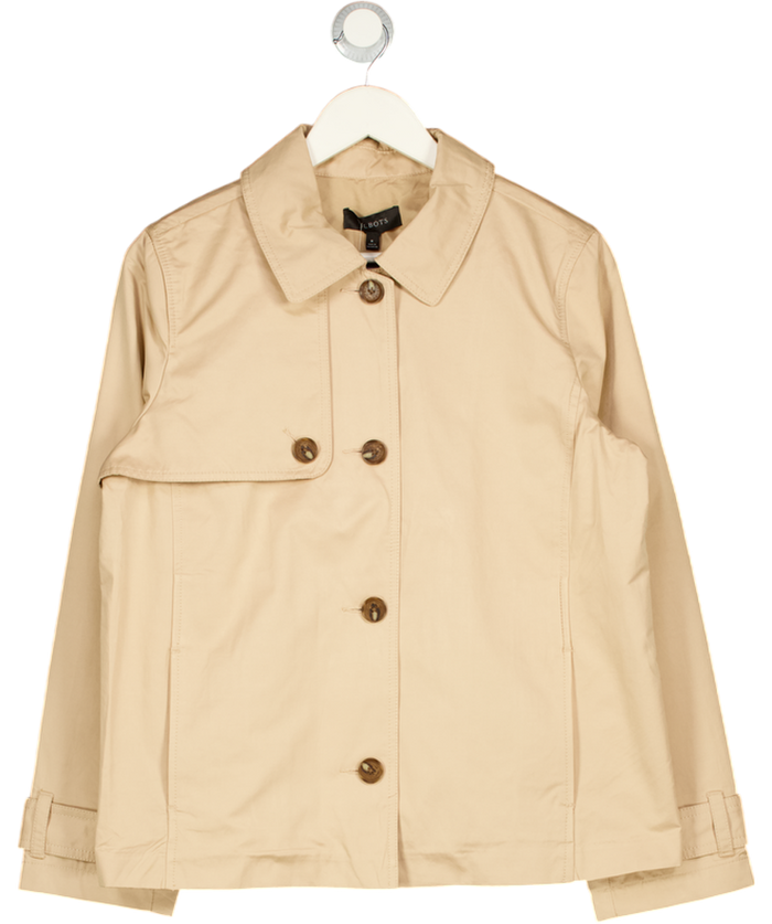 TALBOTS Beige Cropped Trench Coat UK M