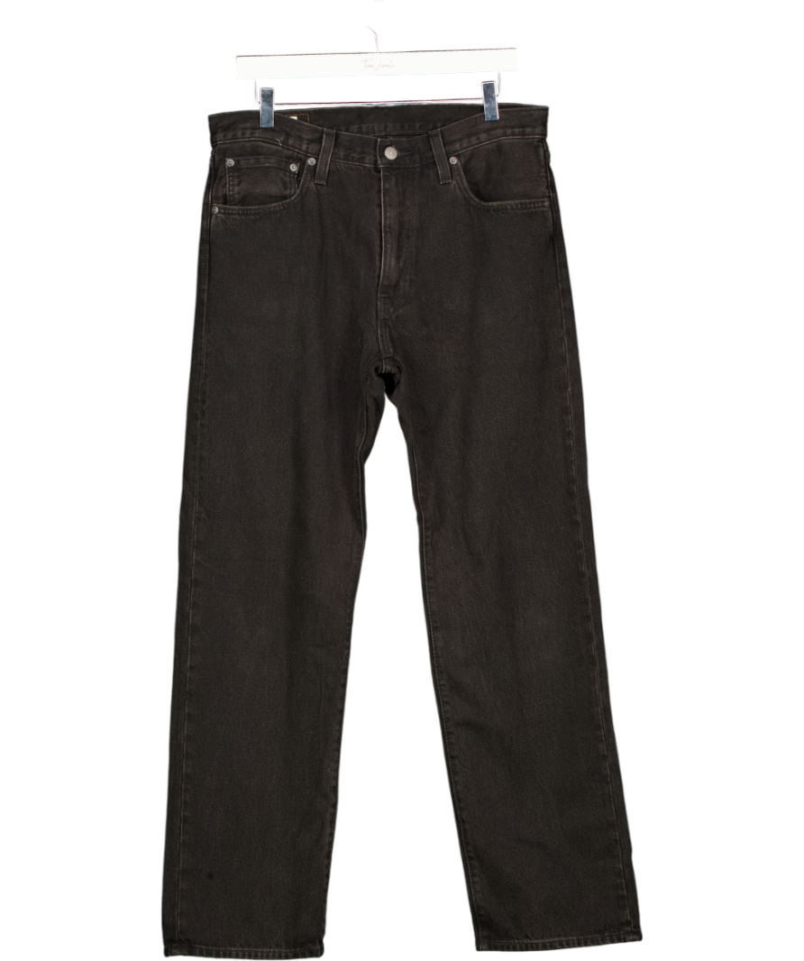 LEVI'S Black 555 Relaxed Straight Jeans L32 W32