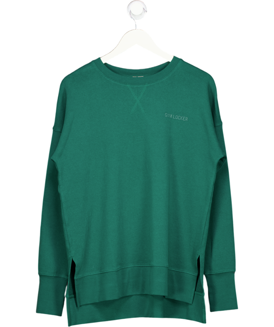 Gym Locker Green Longline Sweatshirt UK S