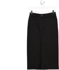 JOSEPH Black Stretch Gabardine Pencil Skirt Fr34 UK 6