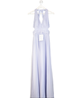 Aidan Mattox Blue Pleated Maxi Dress UK 6