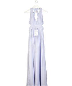 Aidan Mattox Blue Pleated Maxi Dress UK 6
