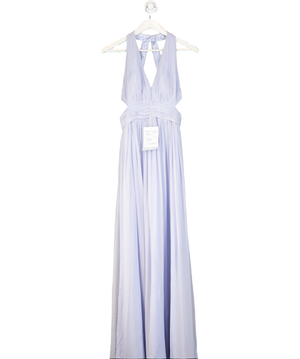 Aidan Mattox Pale Blue Pleated Maxi Dress UK 6