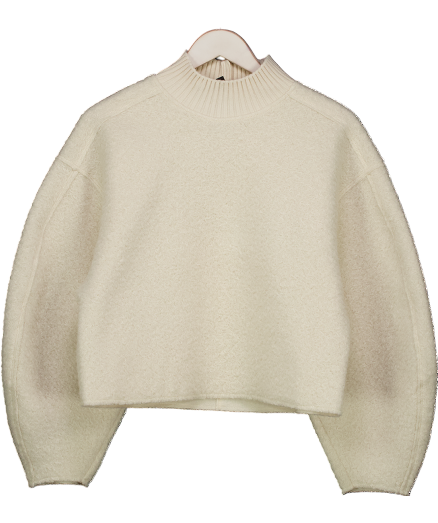 ZARA Cream High Neck Wooly Jumper UK S