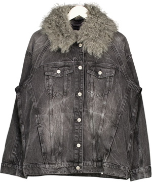 Han Kjøbenhavn Oversized Jacket - Denim Jacket - Black Vein UK 12
