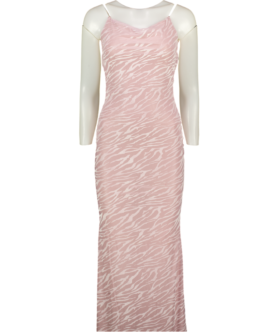 GRACE JACOB Pink Nova Maxi Dress UK XS