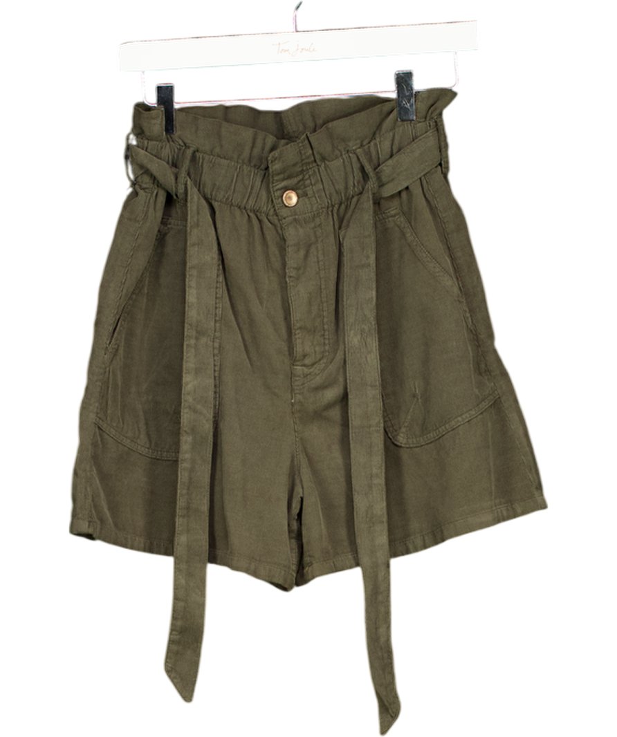 ZARA Green Tie Up Shorts UK 6