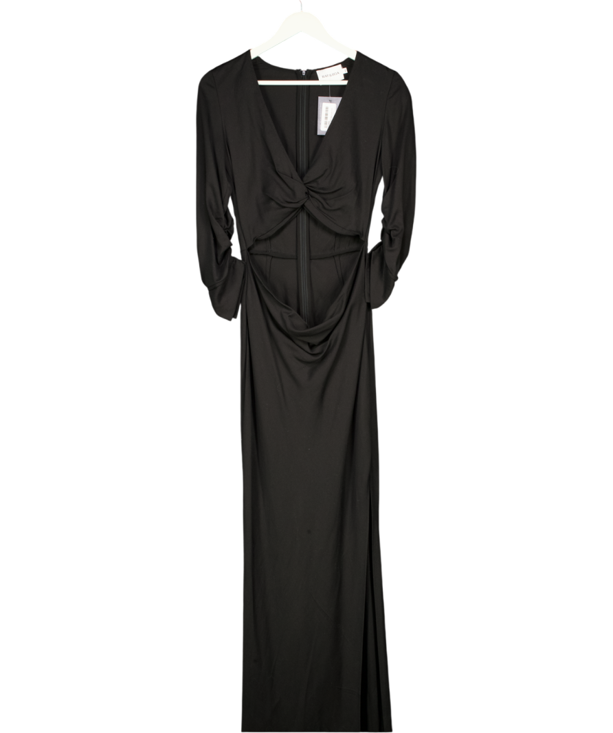 RAT & BOA Costella Black Maxi  Dress UK XS