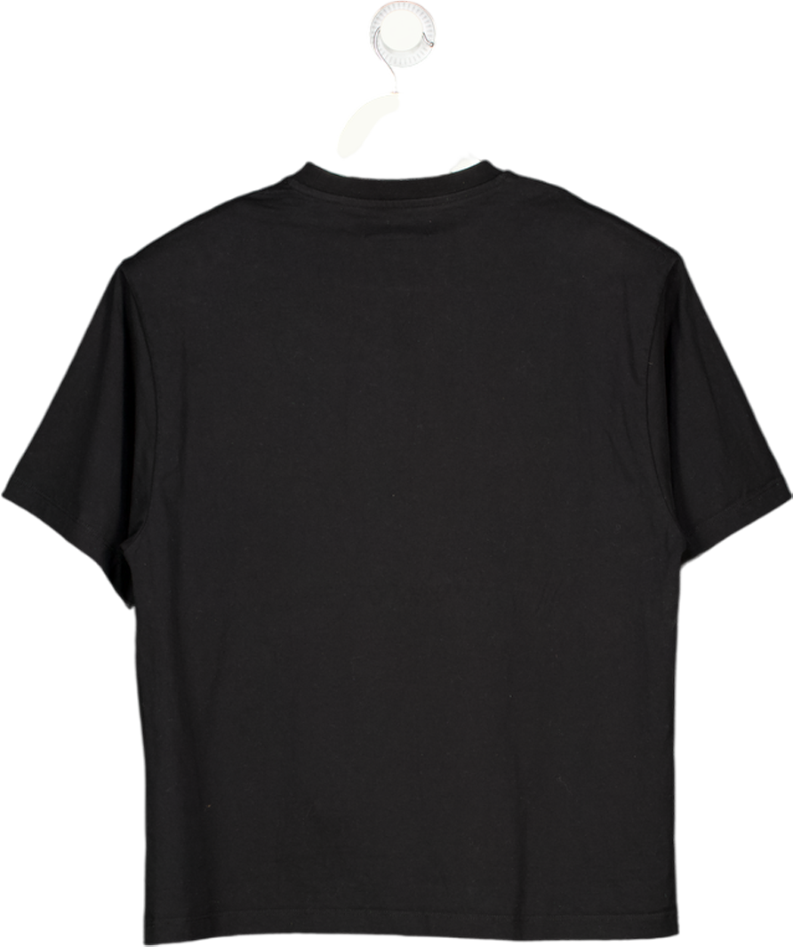 LIS BONNE ATELIER Black 100% Cotton The Statement T-shirt With Shoulder Pads. UK S/M