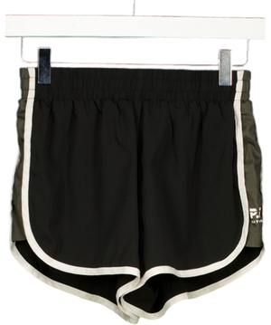 P.E. NATION Black / Khaki Running Shorts UK XXS