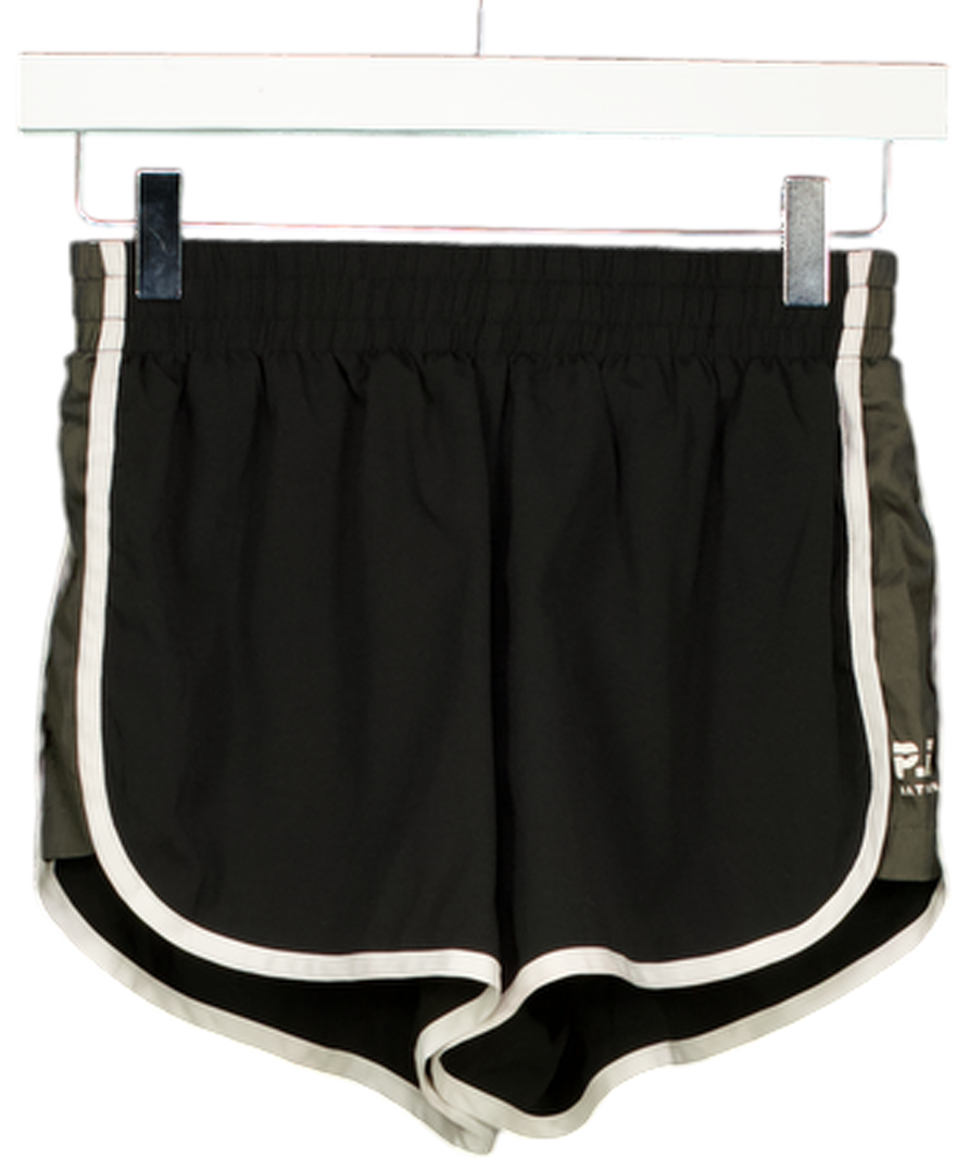 P.E. NATION Black / Khaki Running Shorts UK XXS