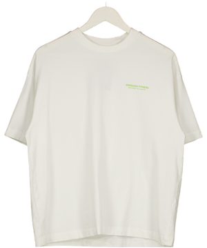 Vanquish White Graphic Boxy T-shirt UK S