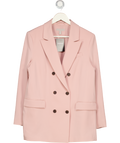 H&M Dusty Pink Double Breasted Blazer UK M