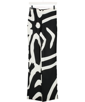 IN THE MOOD FOR LOVE ITMFL Black & White Printed Trouser UK S