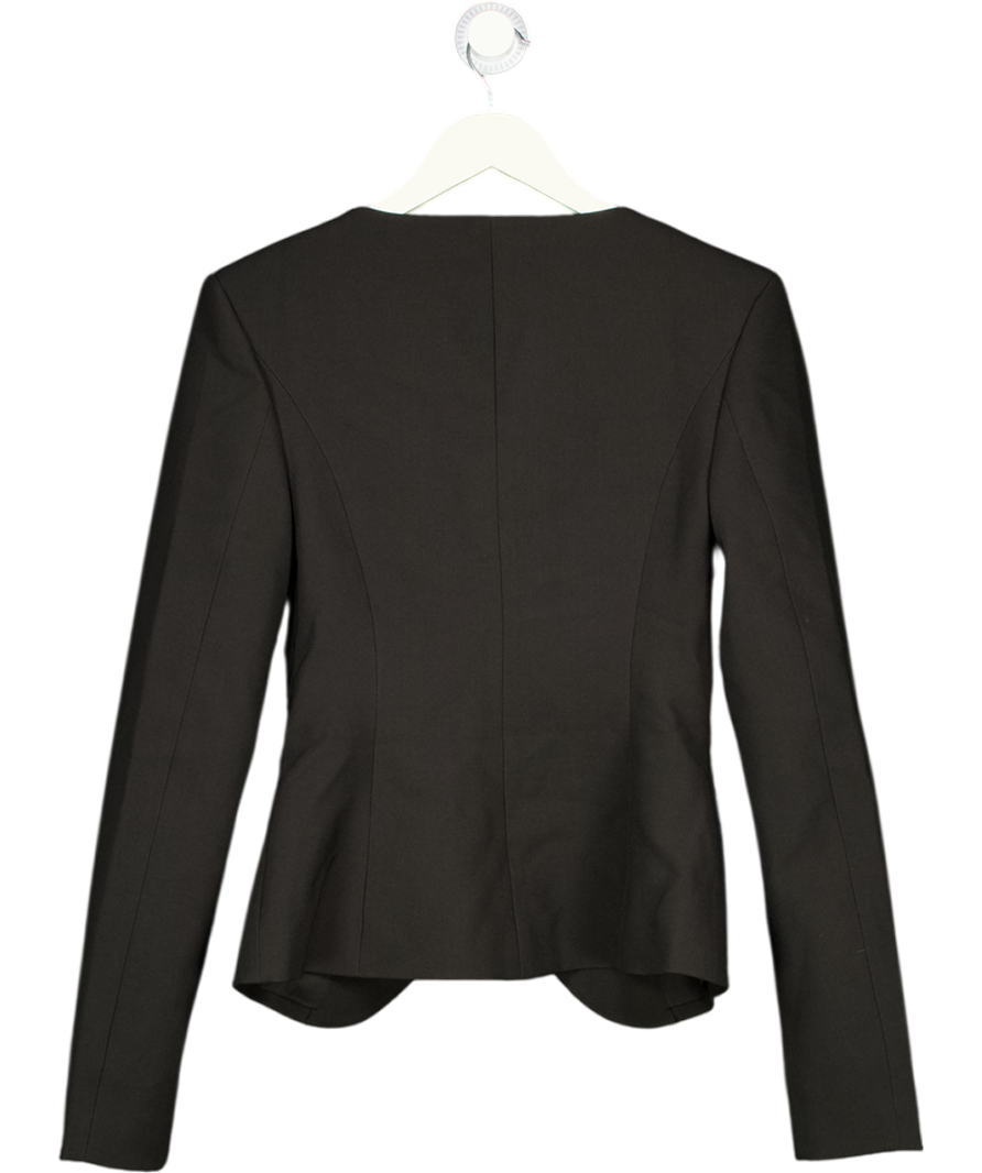 ICON LEVA LONDON Black Lucia Suiting Sculpted Blazer UK M