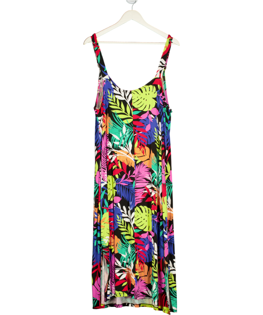 YOURS Multicoloured Floral Jersey Midi Dress UK 22 -24