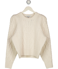 FOREVER NEW Cream Heidi Cable Stitch Sweater UK S