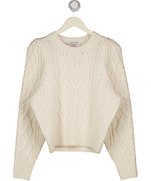 FOREVER NEW Cream Heidi Cable Stitch Sweater UK S