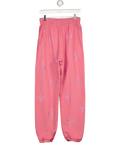 UNKNOWN LONDON Pink Rhinestone Joggers UK M