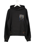 Amiri Men's Black Paint Drip Logo Hoodie UK S
