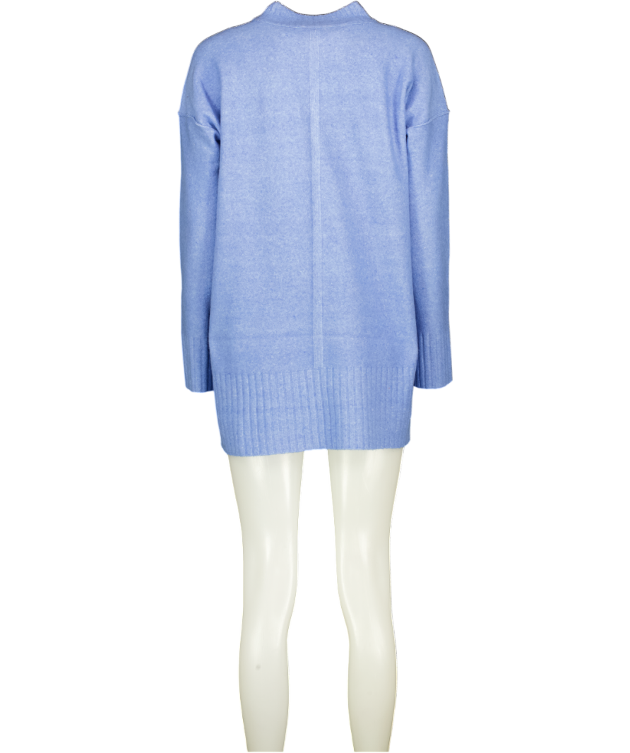 FREE PEOPLE Jumper - Blue Supersoft Wool Blend Oversize UK XS