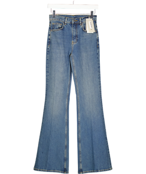VANESSA BRUNO Blue Ethan Jeans High-waisted, Flare Cut UK 6