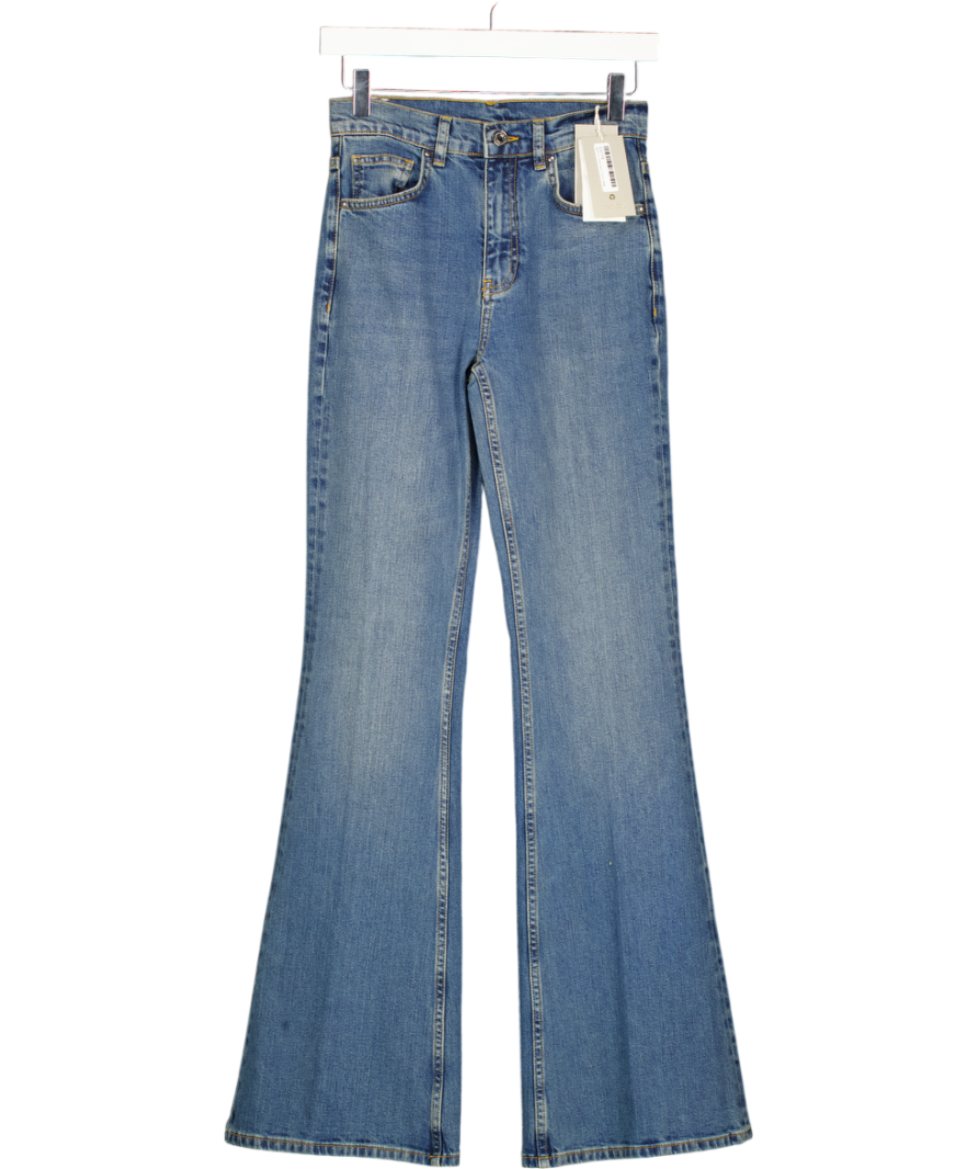 VANESSA BRUNO Blue Ethan Jeans High-waisted, Flare Cut UK 6