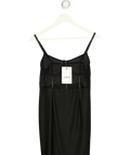 Femme Luxe Black Polka Dot Mesh Mariana Mini Dress UK L