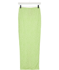 Mars the Label Lime Green Cinched Lace Maxi Skirt UK 8