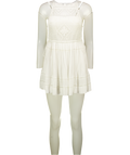 FREE PEOPLE White Lace Top Mini Dress UK XS