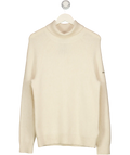 SUPERDRY Cream Alpaca Chunky Roll Neck Jumper UK L