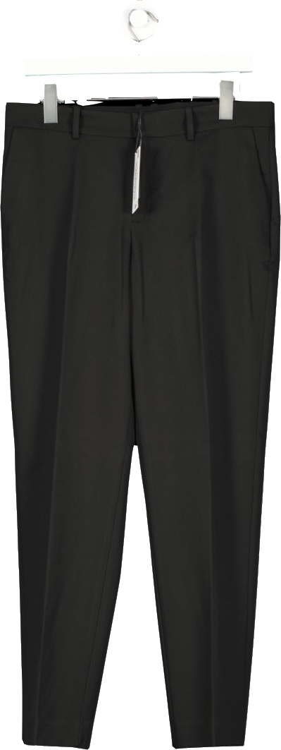 MANGO Black Straight Suit Trousers BNWT UK 10