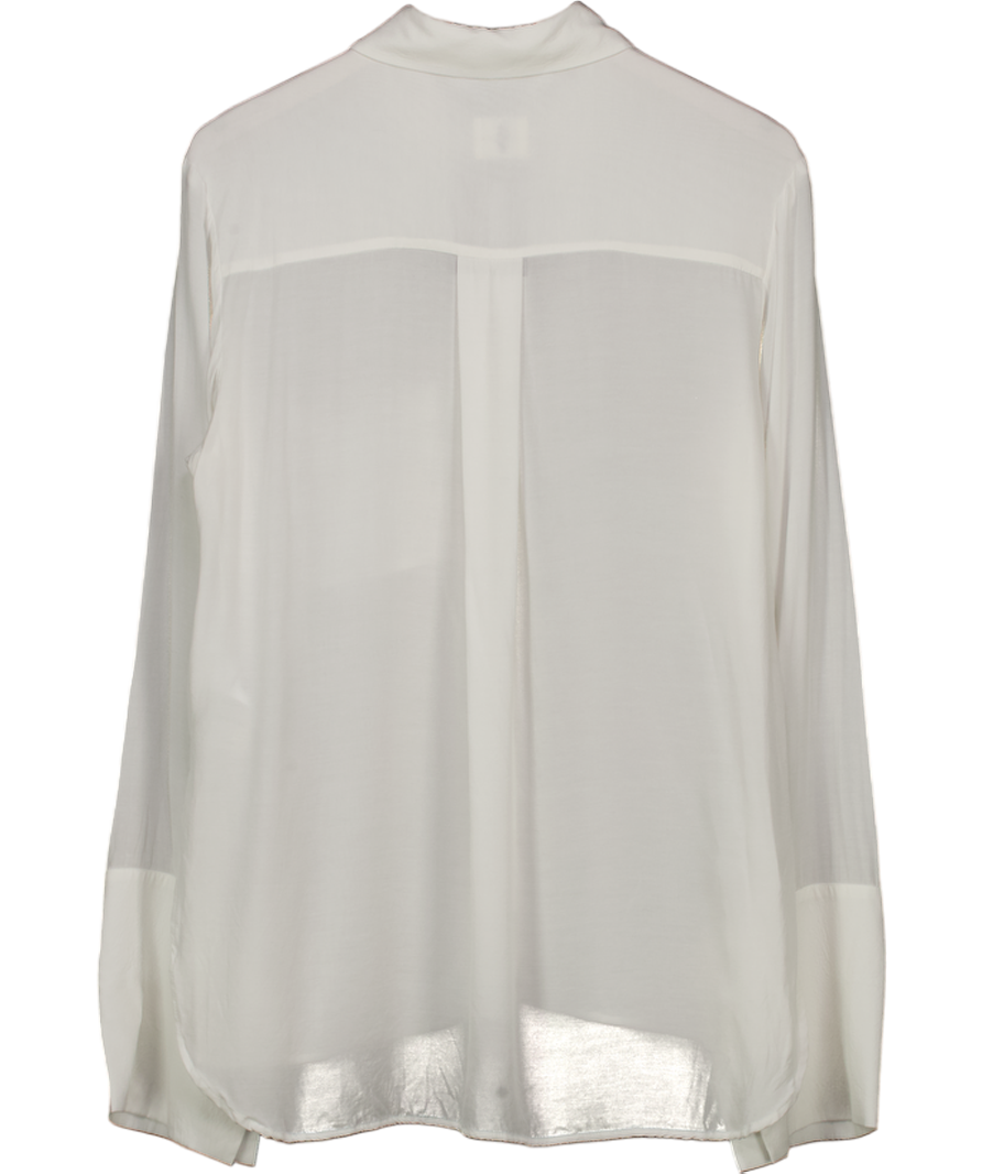 NINETY PERCENT Classic White Cupro Shirt UK M