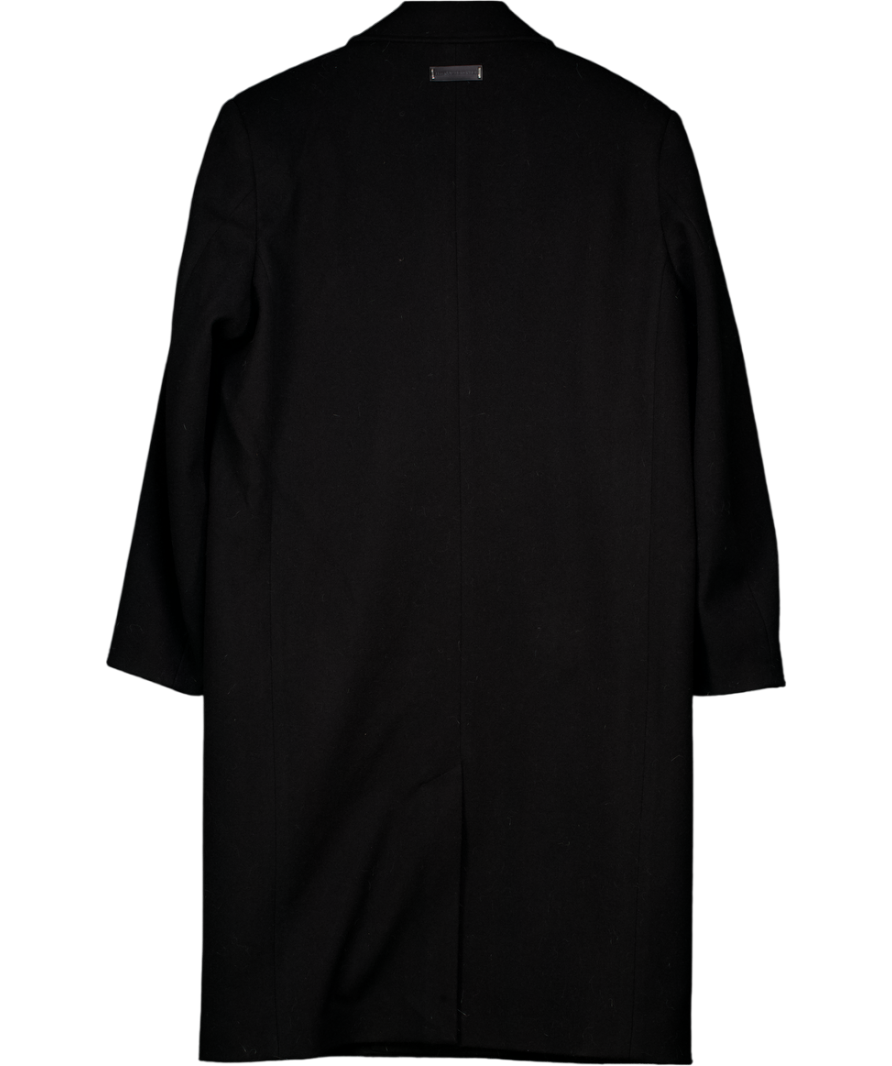 THE COUTURE CLUB Black Oversize Longline Overcoat UK M