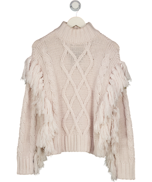 GOLDBERGH Cream Brit Chunky Hand Knit Jumper UK S